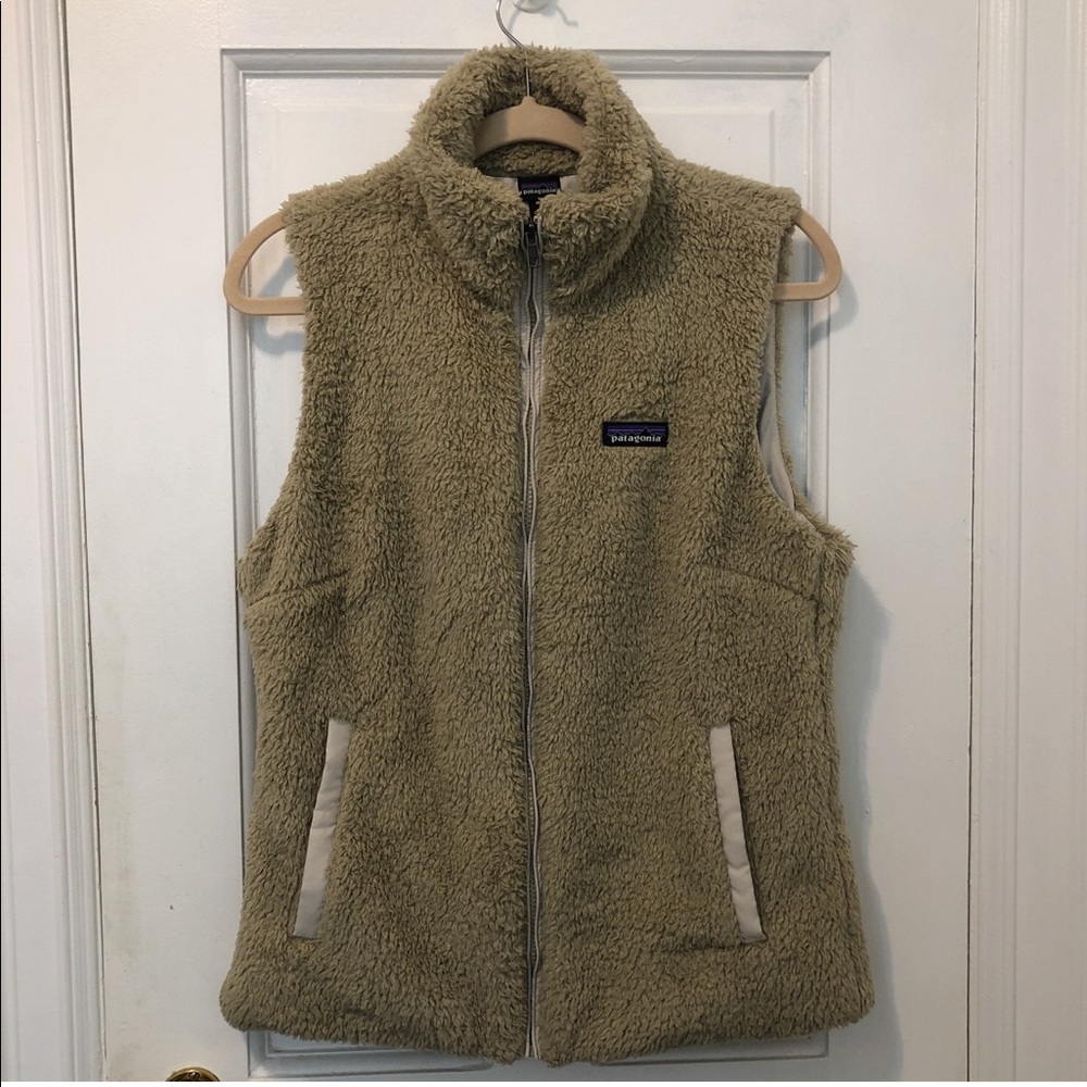 Patagonia Los Gatos Fleece Vest - Khaki, Size L